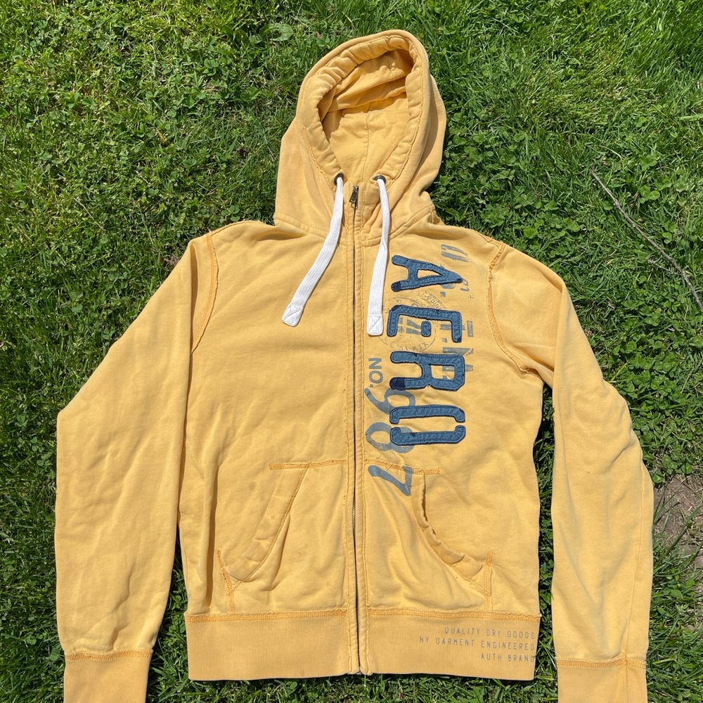 Yellow Aero Hoodie size small can fit medium